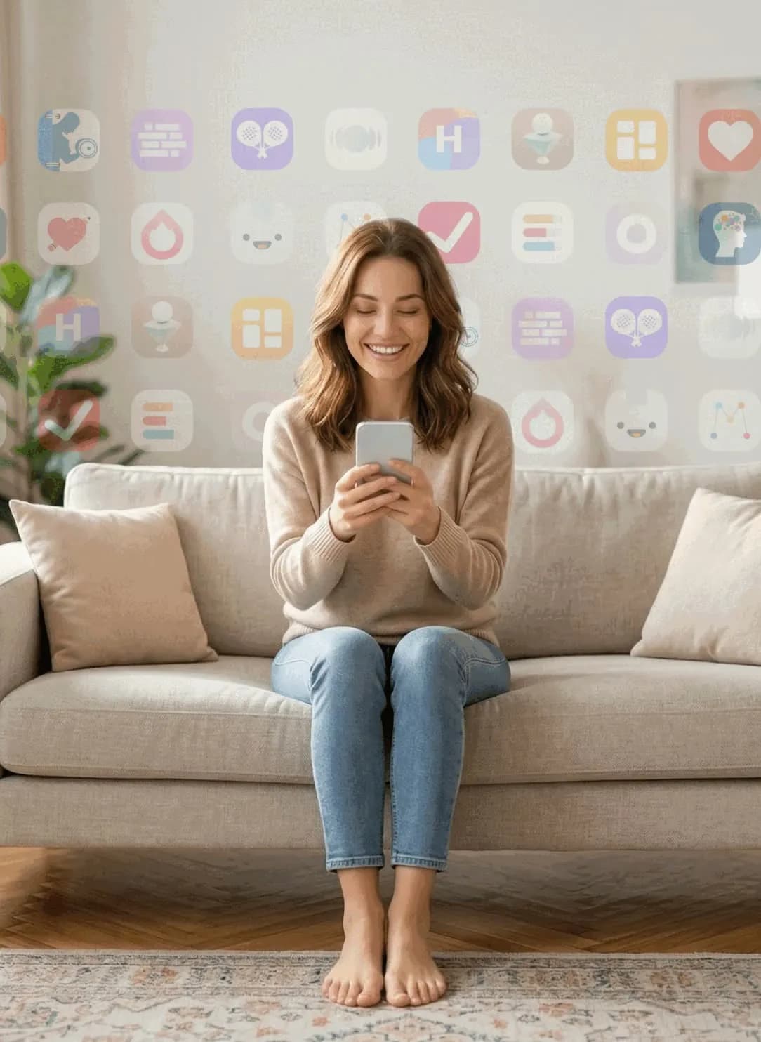 AppLife apps on a twinkling backdrop